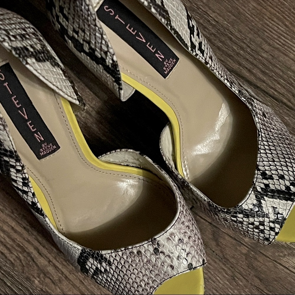 Euc Steven By Steve Madden Amplifyd Snakeskin Sti… - image 6
